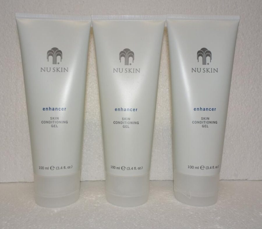 Three pack: Nu Skin Nuskin Enhancer Skin Conditioning Gel 100ml 3.4oz Sealed x3