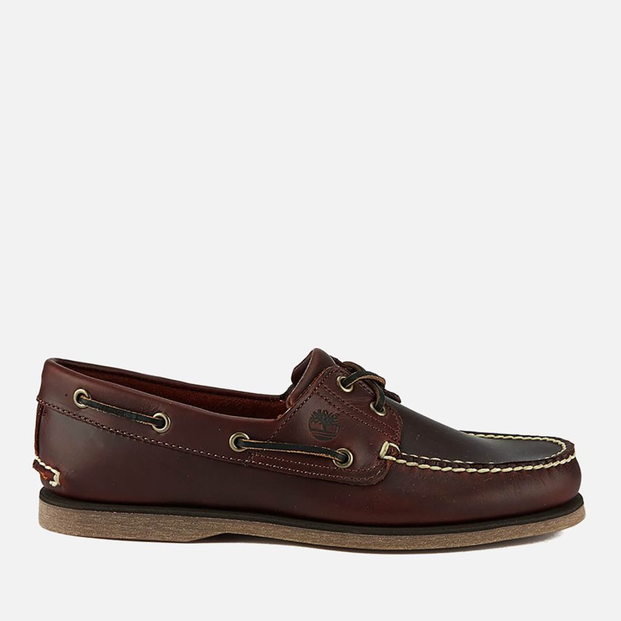 Timberland Men's Classic 2-Eye Boat Shoes - Rootbeer Smooth - UK 11