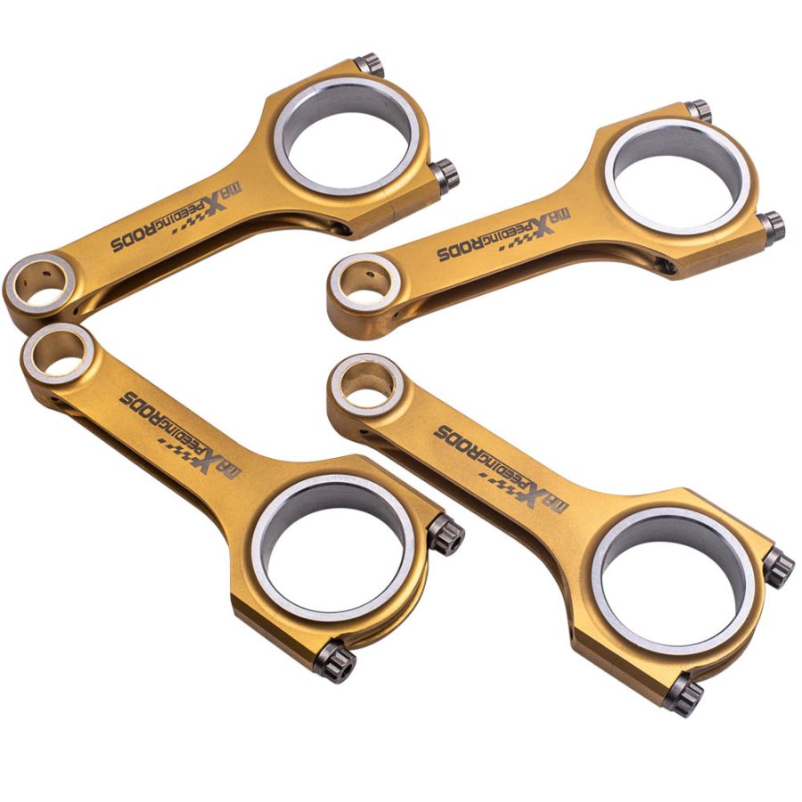 Titanizing 4340 H Beam Connecting Rods compatible for VW 1.9L TDI PD90 PD100 PD115 Conrods