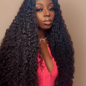 UNice Jerry Curly Wigs Lace Wigs 150% Density Natural Hair Line Glueless Human Hair Wigs