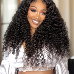 UNice Transparent Lace 4x0.75 / 13x4 Curly Black Natural Wig Durable & Versatile