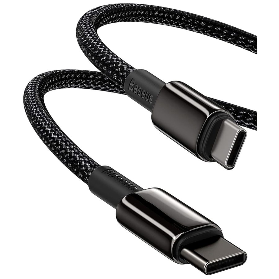 USB C Cable, Baseus 100W PD 5A QC 4.0 Fast Charging USB C to USB C Cable, Zinc A