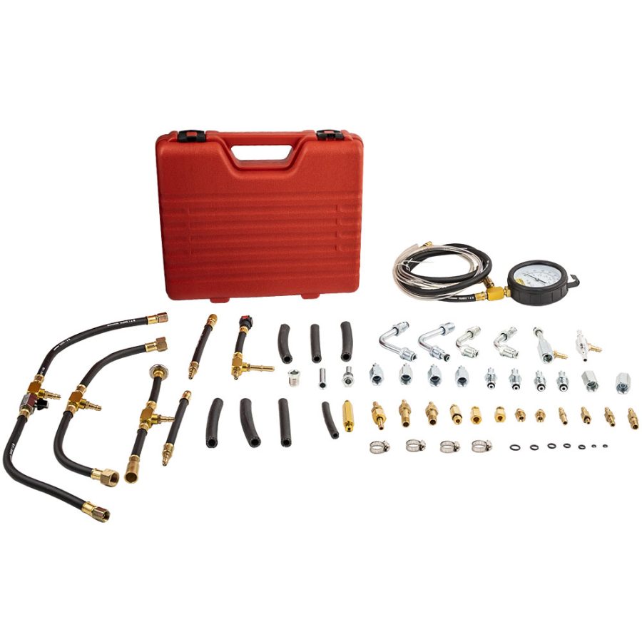 Universal Fuel Injection Gauge Pressure Tester Car System Pump Tool Kit