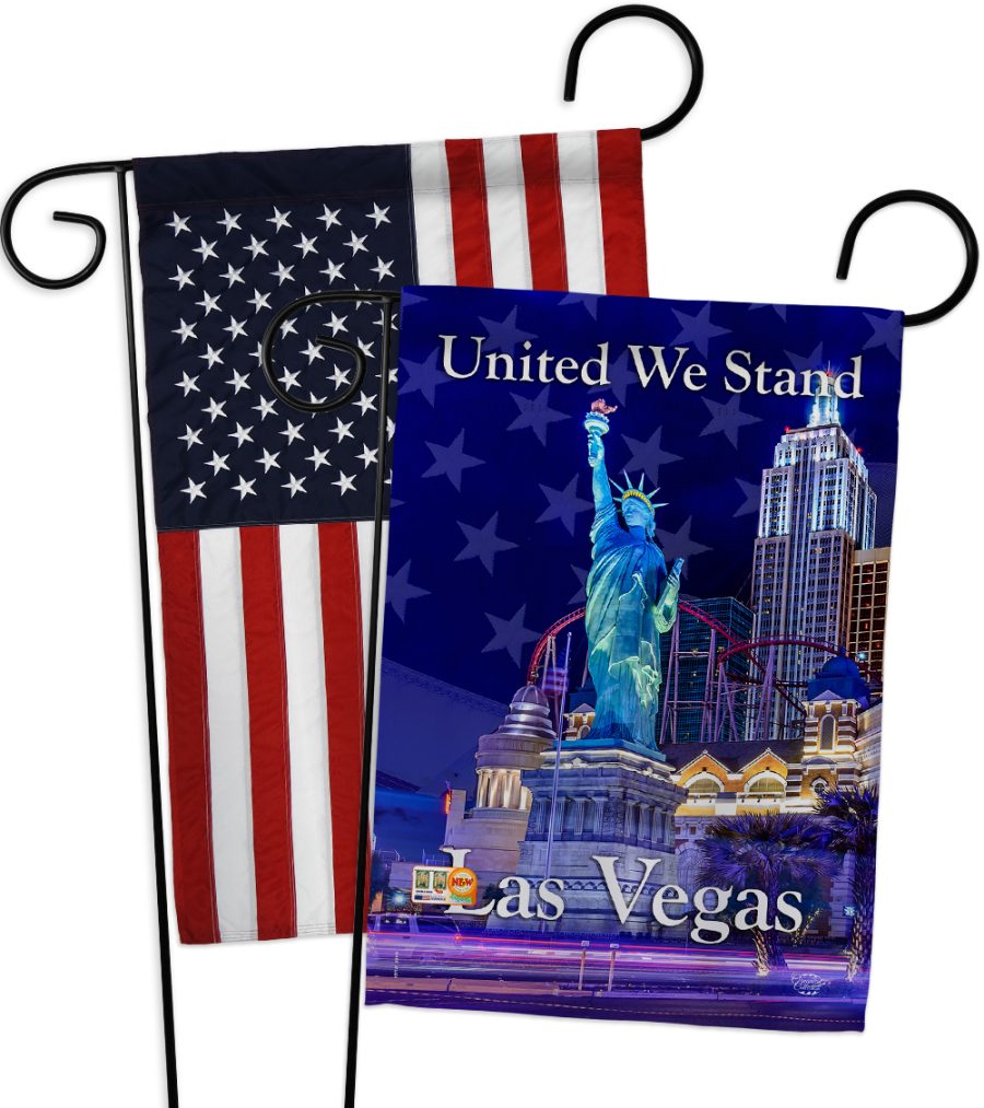 Untied We Stand Las Vegas - Impressions Decorative USA - Applique Garden Flags P