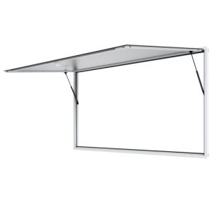 VEVOR Concession Window 96"x48", Aluminum Alloy Food Truck Service Window with Awning Door & Drag Hook, Up to 85 Degrees Stand Serving Window for Food Trucks Concession Trailers, Glass Not Included