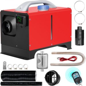 VEVOR Diesel Air Heater All in One, 8KW Diesel Heater 12V, Fast Heating, Diesel Parking Heater with Black LCD & Remote Control for RV Truck, Boat, Bus, Trailer and Motorhomes