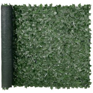 VEVOR Ivy Privacy Fence, 59 x 98 in Artificial Green Wall Screen, Greenery Ivy Fence with Mesh Cloth Backing and Strengthened Joint, Faux Hedges Vine Leaf Decoration for Outdoor Garden, Yard, Balcony