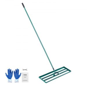 VEVOR Lawn Leveling Rake, 36"x10" Level Lawn Tool, Heavy-duty Lawn Leveler with 78" Steel Extended Handle, Yard Leveling Rake Suit for Garden, Golf Lawn, Farm