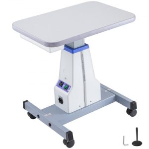 VEVOR Motorized Instrument Table Professional Medical Cart Dental Cart Adjustable Optical Eyeglass Motorized Instrument Work Table for 2 Instruments (A16 22.8"x15.7")