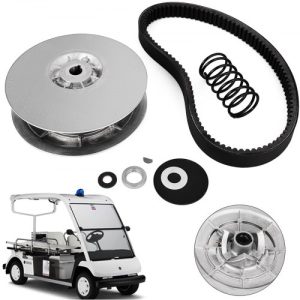 VEVOR Rear Driven Clutch Kit for Yamaha Gas Golf Cart G2-G22 1985+ Secondary Clutch Driven Kit with Belt JN6-G6201-03 JN6-G6201-04, Silver