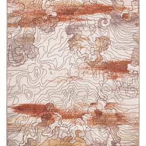 Vienna Abstract Natural Washable Rug