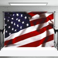 Waving American Flag Backdrop For Independence Day - Aperturee