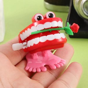 Wind Up Walking Teeth Toy