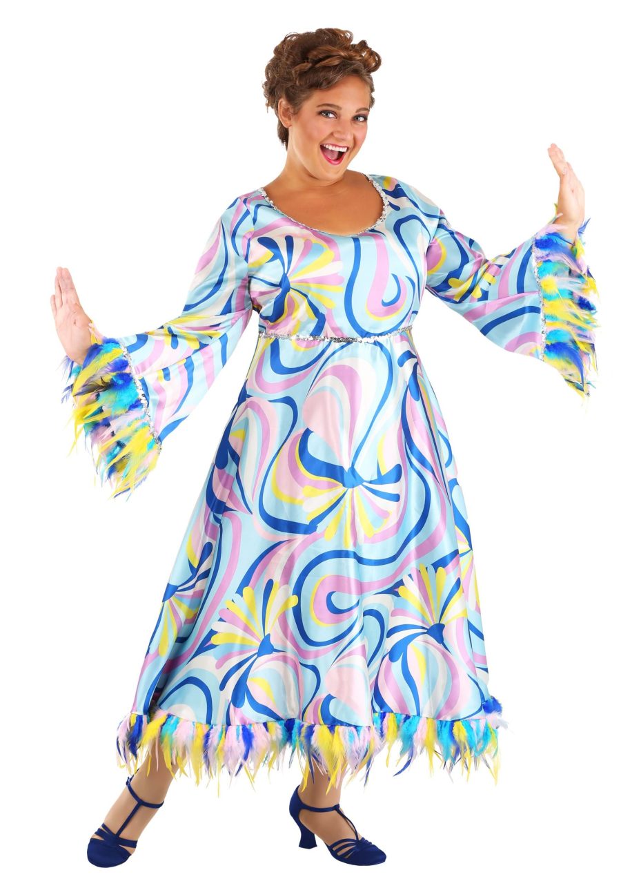 Women's 60's Mama Plus Size Costume Dress