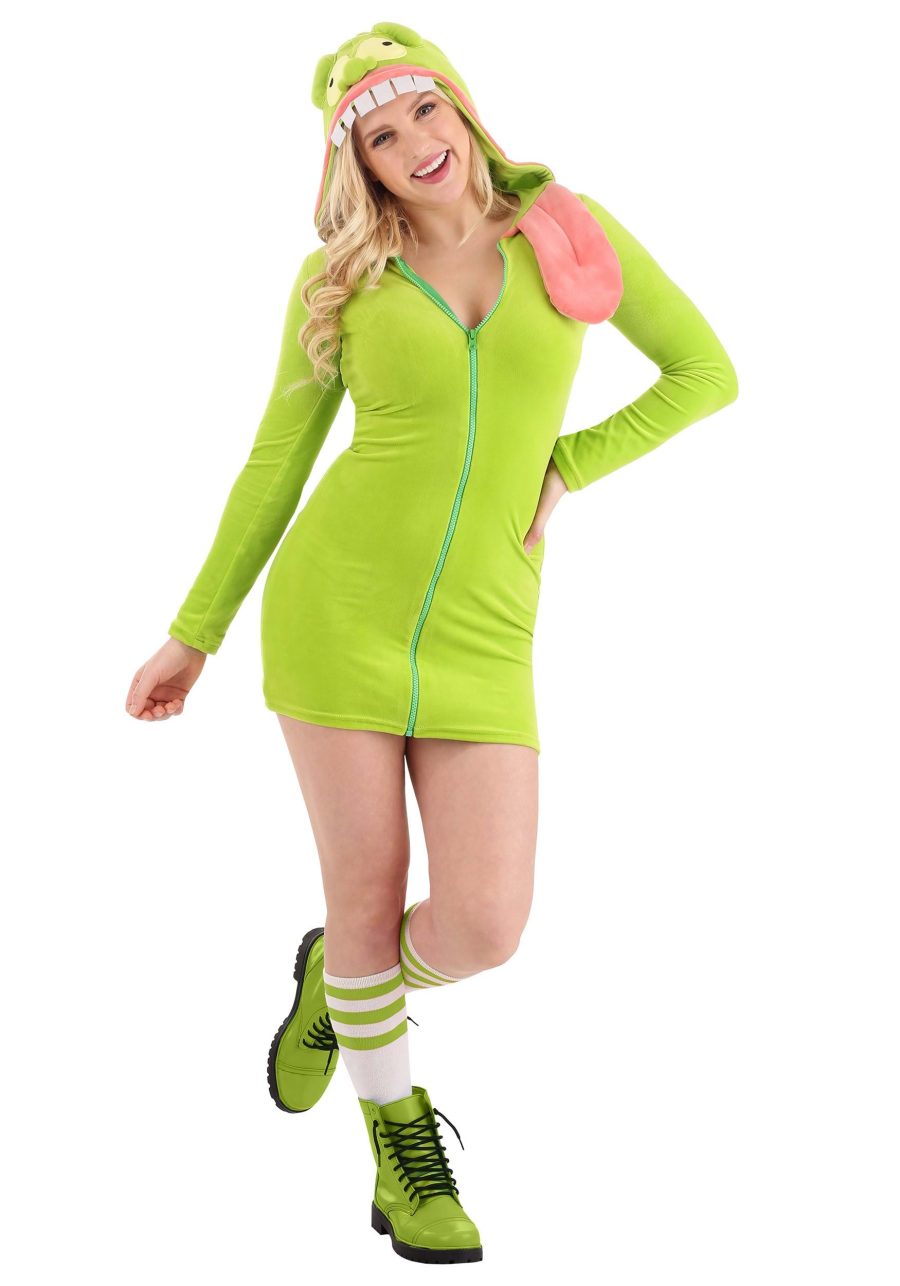 Women's Ghostbusters Slimer Hoodie Costume