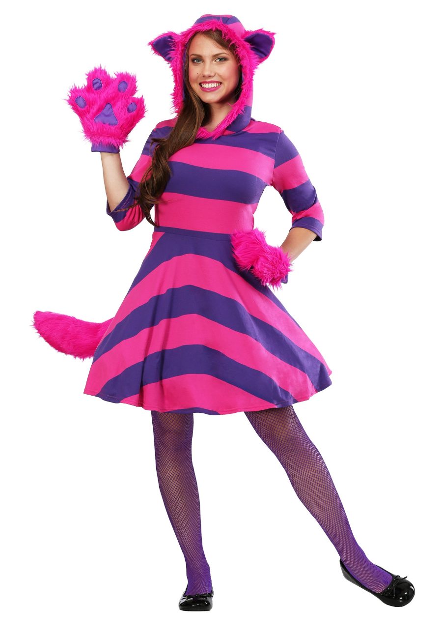 Women's Plus Size Cheshire Cat Costume Dress