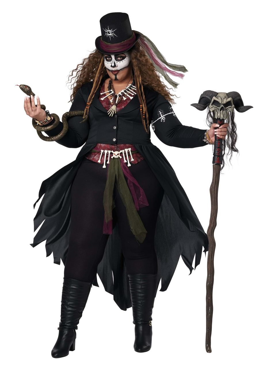 Women's Plus Size Voodoo Magic Costume