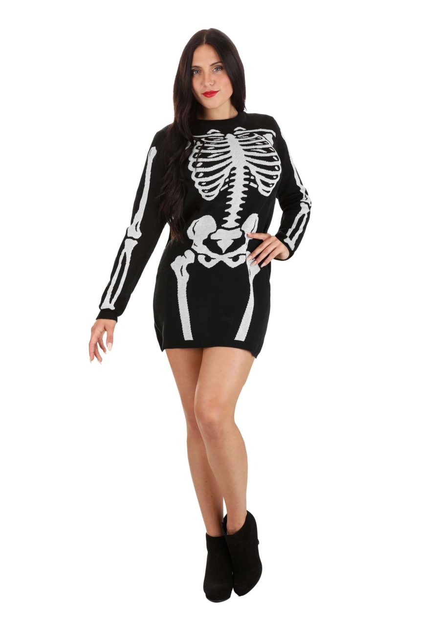 Women's Skeleton Sweater Dress