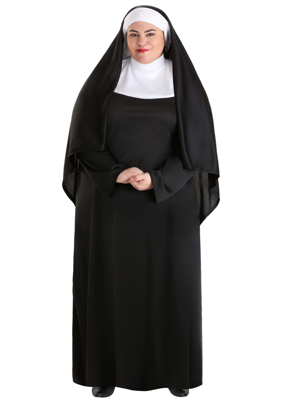 Women's Traditional Nun Plus Size Costume
