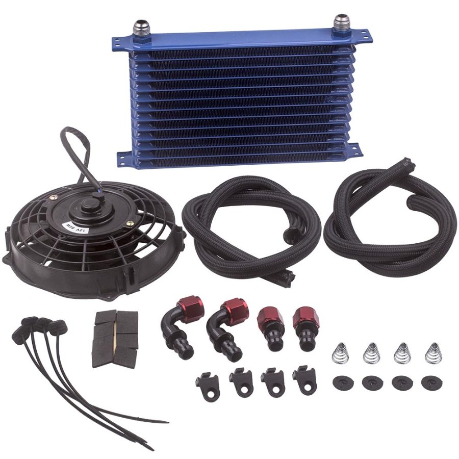 13 Row Trust Oil Cooler+ 7inch Electric cooling Fan