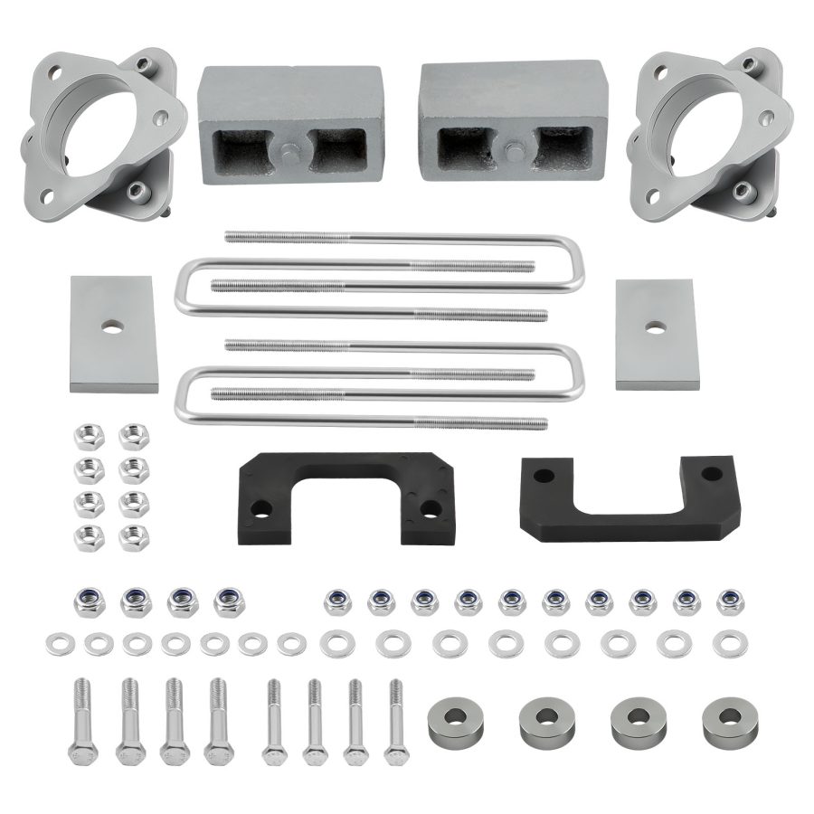 3.5 inch Front 3 inch Rear Lift Kit compatible for Chevrolet Silverado 1500 LT Crew Cab 2014