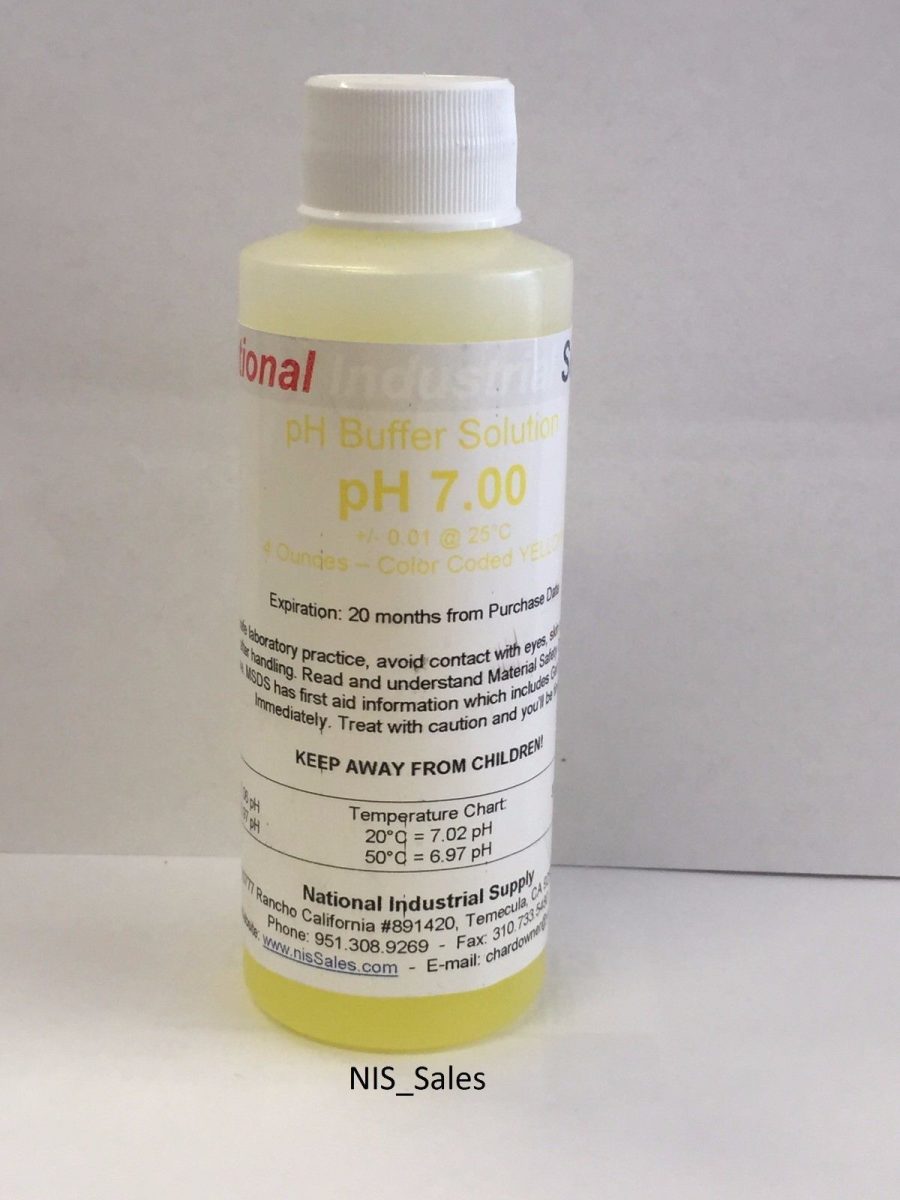 7.00pH Meter Calibration Buffer Solution - 7.00 pH 4oz (4 ounces)/120ml Bottle