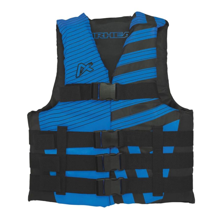 AIRHEAD 30081-06-A-BK Men's Trend Life Jacket, Coast Guard Approved, 2X-Large/3X-Large, Blue