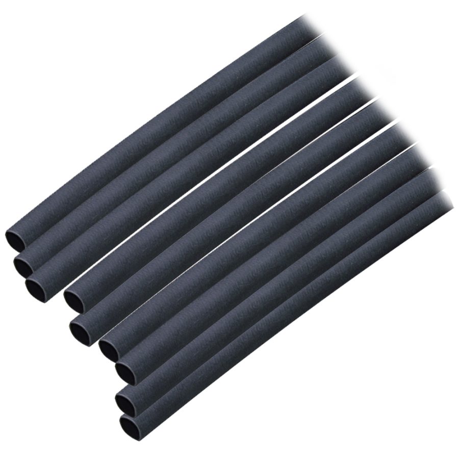 ANCOR 302106 ADHESIVE LINED HEAT SHRINK TUBING (ALT) - 3/16 INCH X 6 INCH - 10-PACK - BLACK