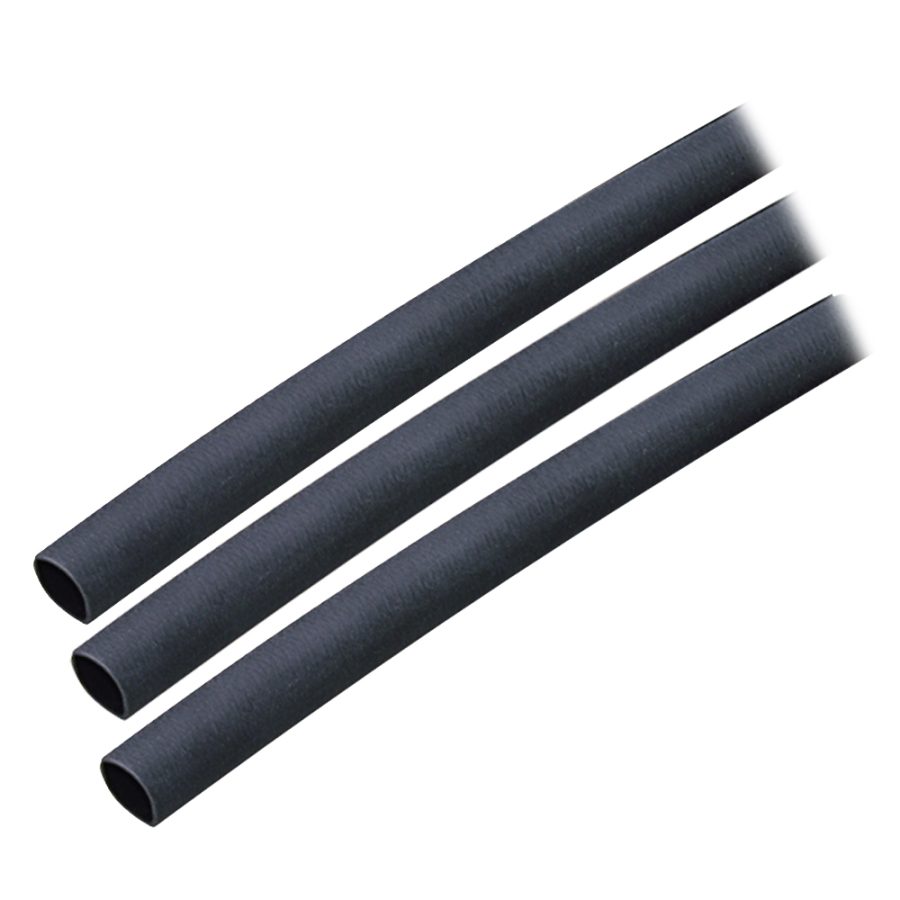 ANCOR 303103 ADHESIVE LINED HEAT SHRINK TUBING (ALT) - 1/4 INCH X 3 INCH - 3-PACK - BLACK