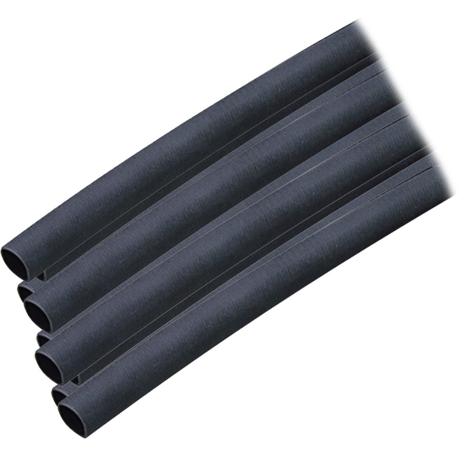 ANCOR 303124 ADHESIVE LINED HEAT SHRINK TUBING (ALT) - 1/4 INCH X 12 INCH - 10-PACK - BLACK