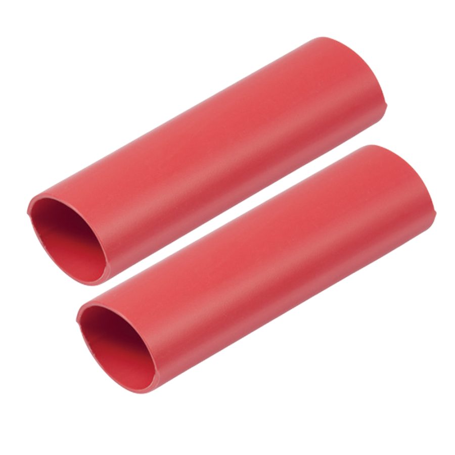 ANCOR 327624 HEAVY WALL HEAT SHRINK TUBING - 1 INCH X 12 INCH - 2-PACK - RED
