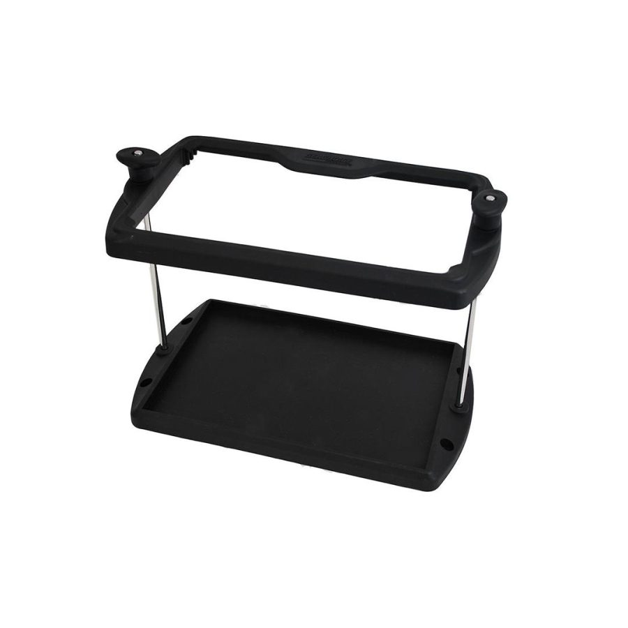 ATTWOOD 90945 9094-5 Heavy-Duty Battery Tray, For 29/31 Series Batteries, Black Plastic, 13 1/6 Inches L x 6 7/8 Inches W