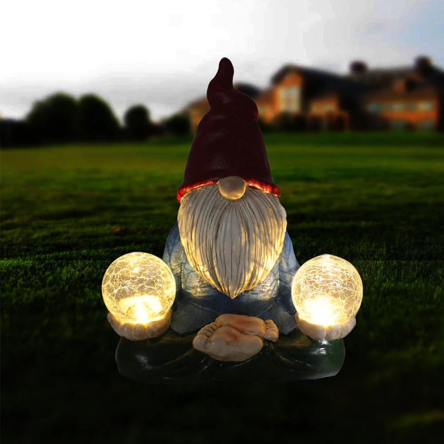 Adorable Garden Gnome Solar Lights