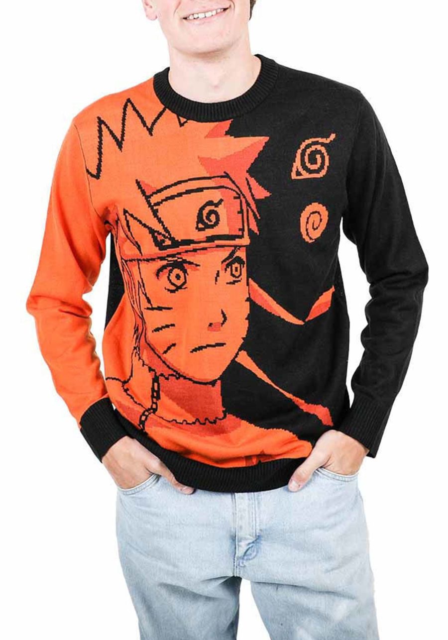 Adult Naruto Uzumaki Jacquard Knit Sweater