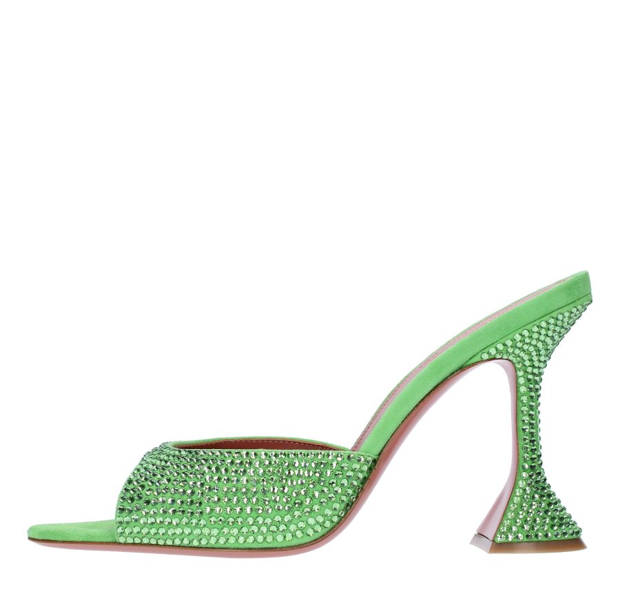 Amina Muaddi Sandals Green