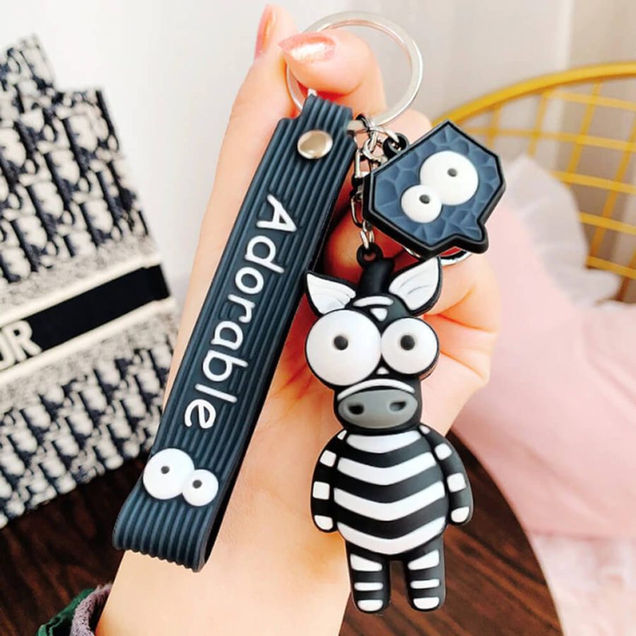 Animal-Shaped Funny Toys Car Keychain