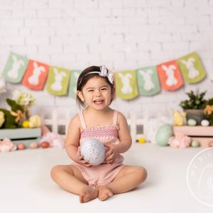 Aperturee Easter Pastels Spring Bunnies Backdrop For Photo Sessions