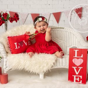 Aperturee LOVE Valentines Day Portrait Backdrop For Photography