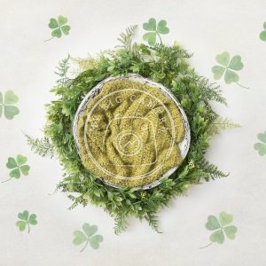 Aperturee Shamrock St Patricks Day Photography Backdrop For Newborn Photoshoots