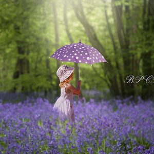 Aperturee Spring Bluebells Flower Portrait Photography Backdrop