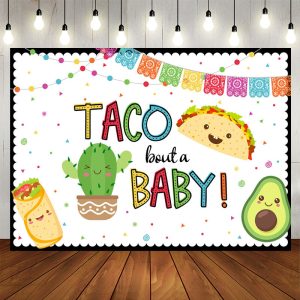 Aperturee Taco Bout A Sweetie Fiesta Baby Shower Backdrop