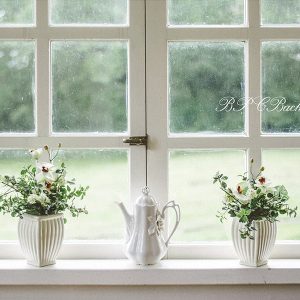 Aperturee Window Spring Valentines Day Flower Backdrop For Photography