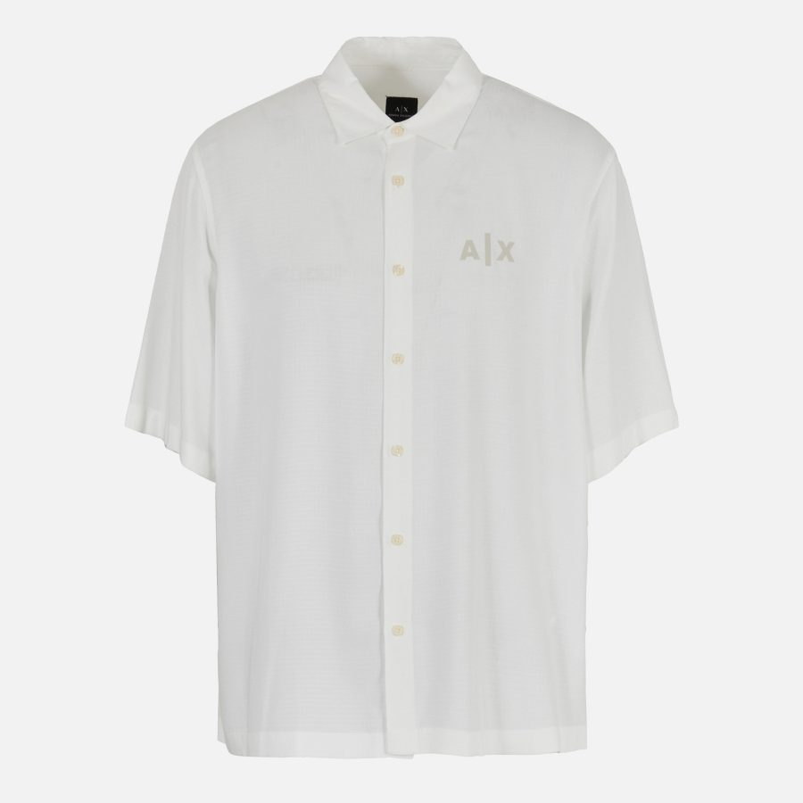 Armani Exchange Drop Shoulder Viscose Shirt - S