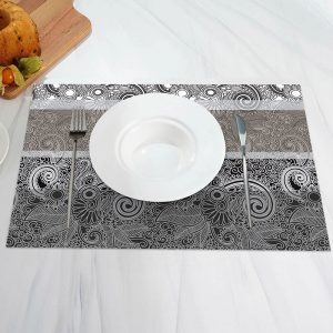 Artistic Elegant Pattern Dining Set Of 4 Placemats - Aperturee