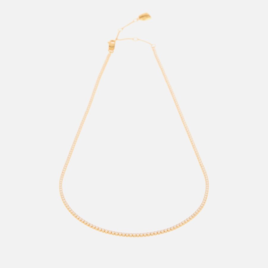 Astrid & Miyu Tennis Gold-Plated Chain Necklace