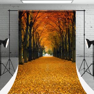 Autumn Maple Tree Fall Leaves Photo Sweep Backdrop - Aperturee