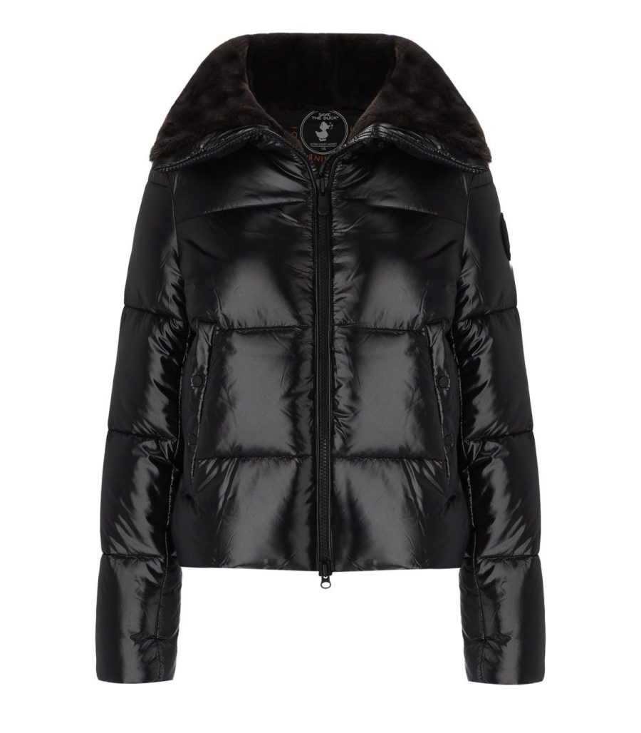 BLACK MOMA SHORT DOWN JACKET SAVE THE DUCK
