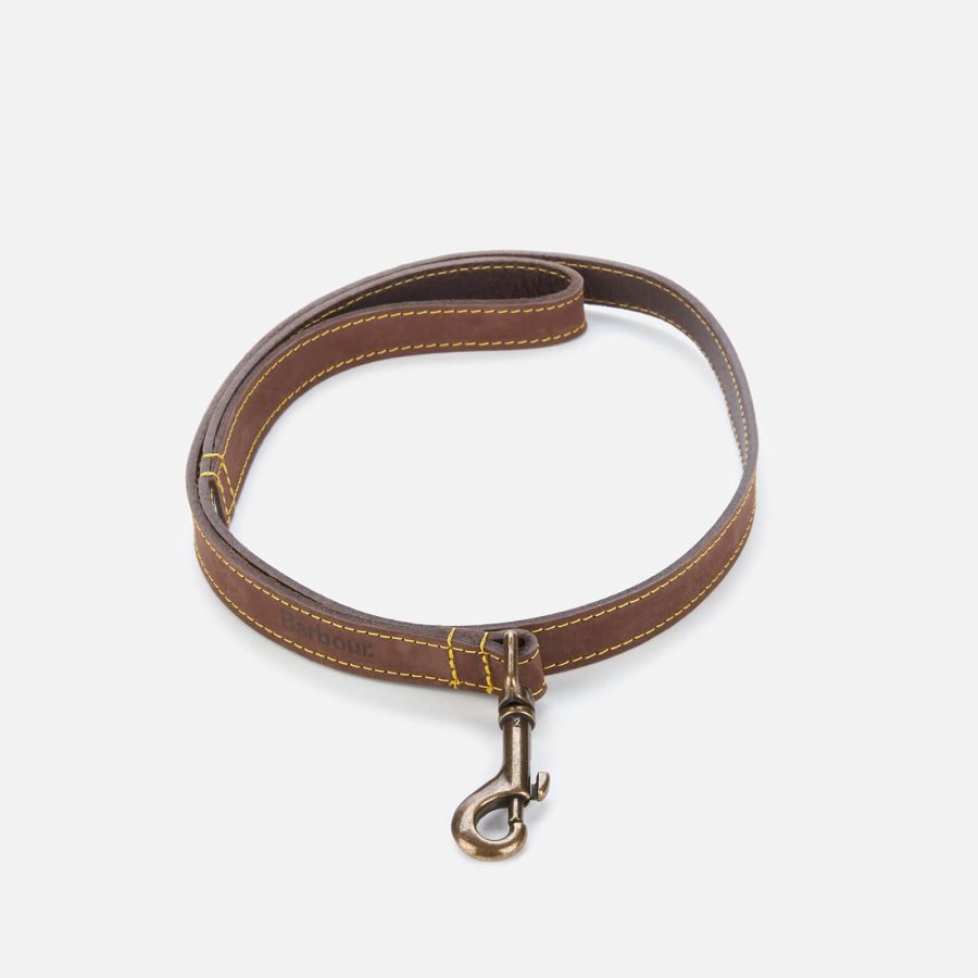 Barbour Dogs Leather Lead - Brown