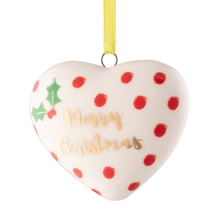 Belleek Living Barnardos Merry Christmas Heart