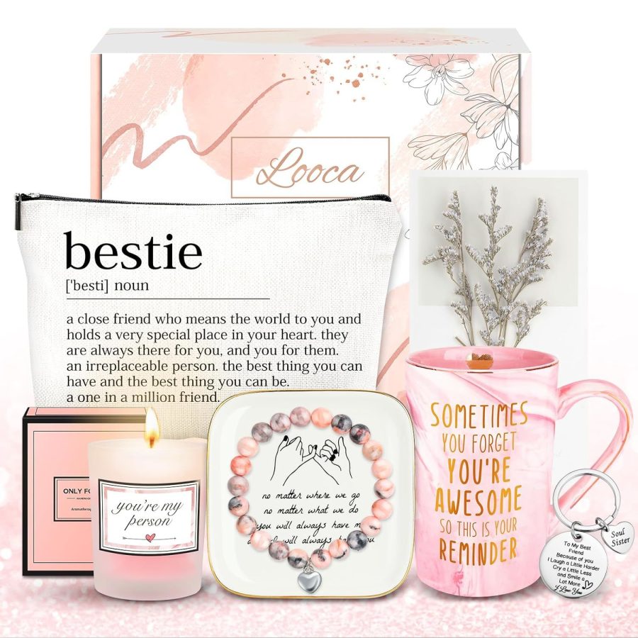 Best Friend Birthday Gift Basket For Women - Unique Friendship Gifts For Bestie,